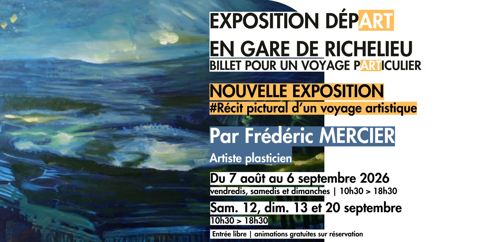 Frédéric Mercier - Départ en gare de Richelieu